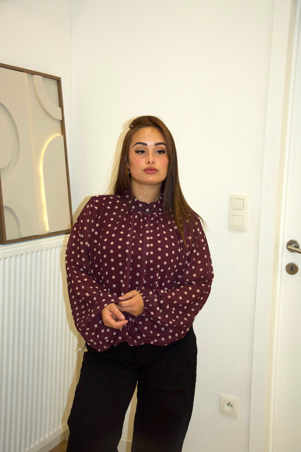 BLOUSE SELENA – BORDEAUX