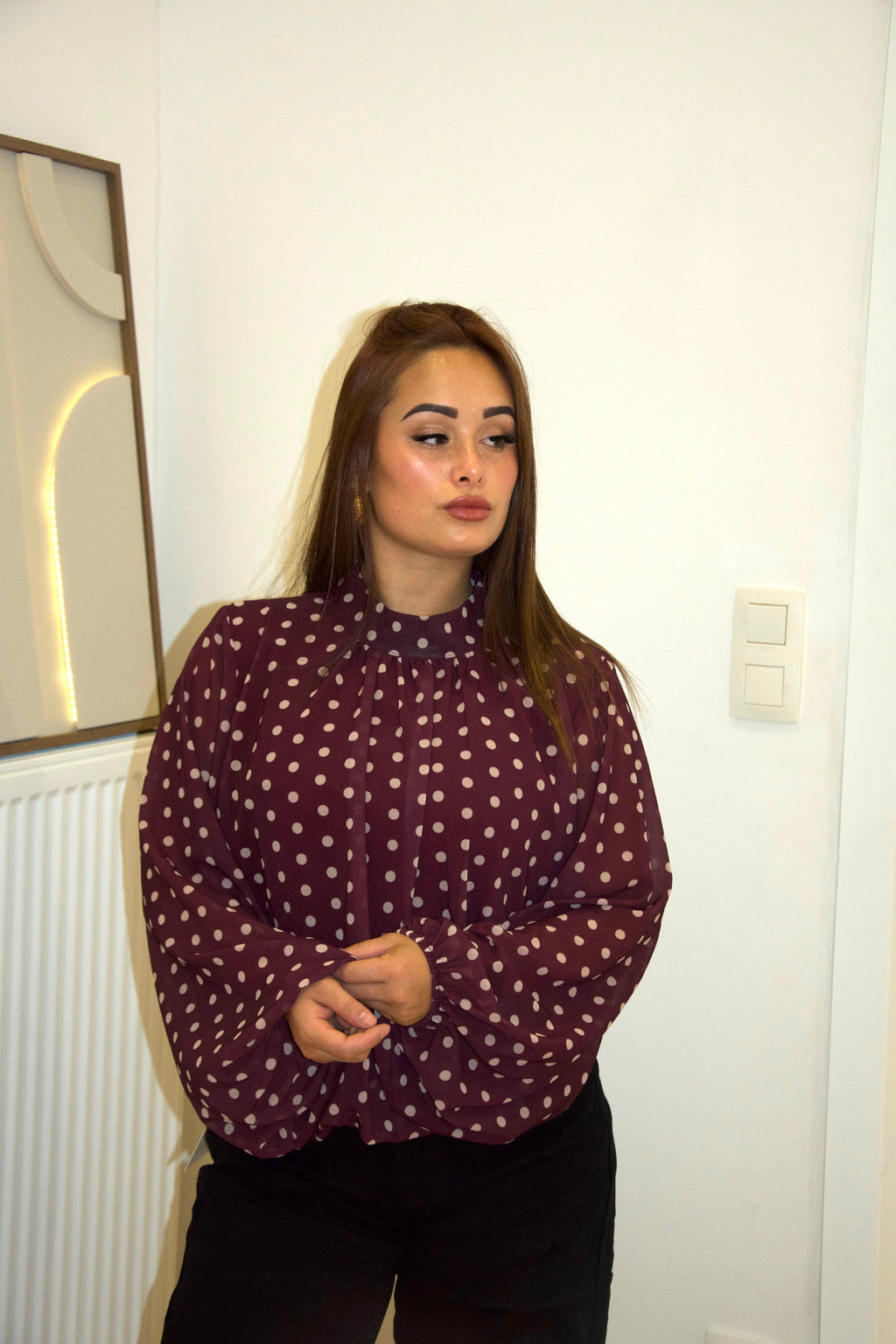 BLOUSE SELENA – BORDEAUX
