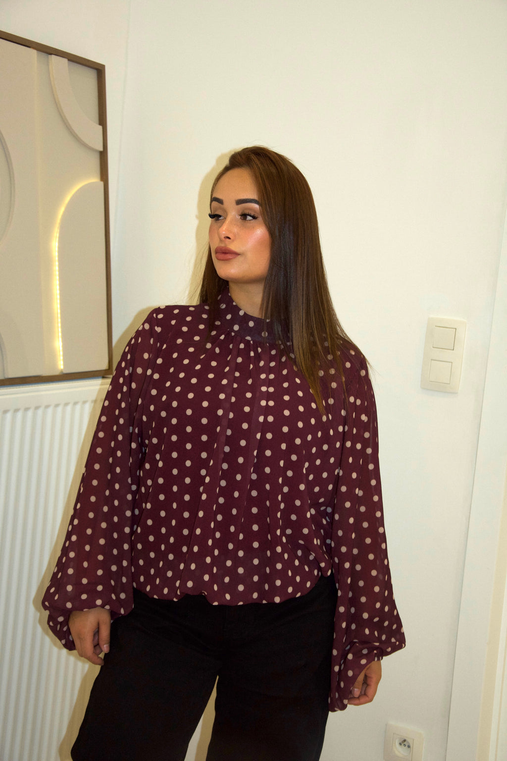BLOUSE SELENA – BORDEAUX