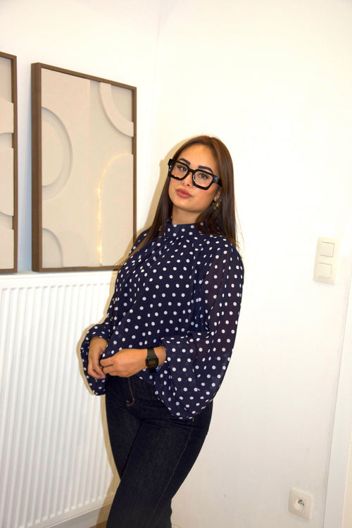 BLOUSE SELENA – BLEU MARINE